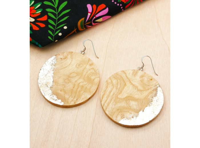 BOUCLES D'OREILLES Argent Rhodié 925/1000
