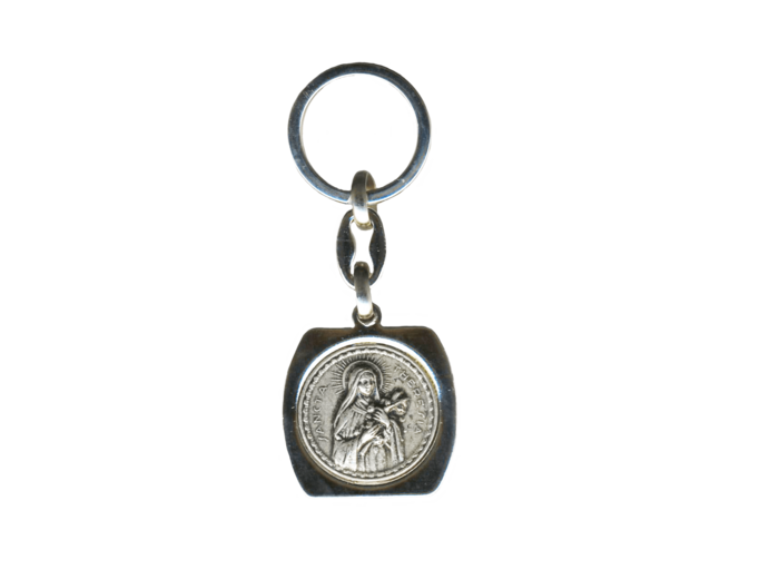 Porte-Clefs Tonneau en Métal Argenté - THERESE