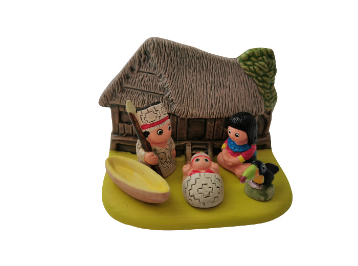 CRECHE en céramique- BLOC 8x7cm- AMAZONIE