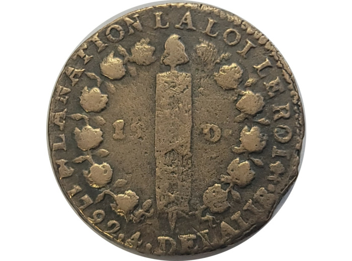 LOUIS XVI 12 DENIERS 1792 AN 4 T. (Nantes) TB (G15)