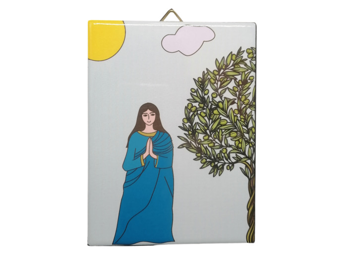 Saint Patron 13 Céramique 12x16cm, à suspendre