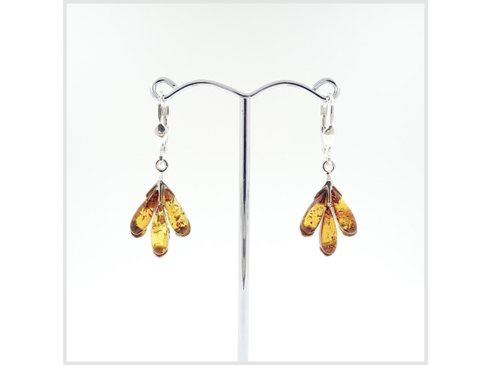 Boucles d'oreilles Ambre