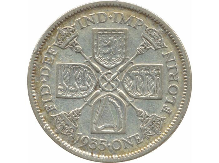 GRANDE BRETAGNE 1 FLORIN (2 SHILLING) GEORGES V 1935 TTB