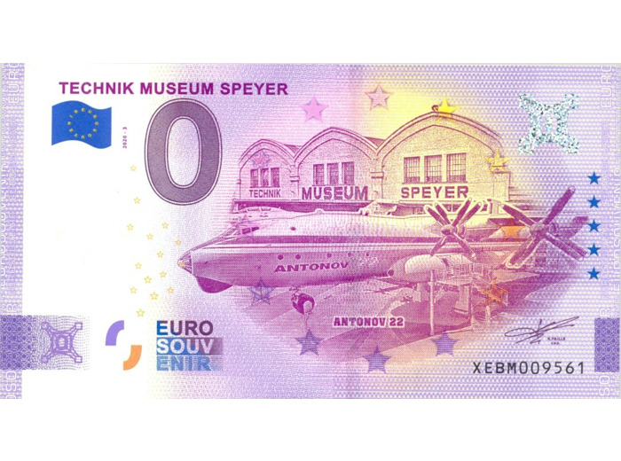 ALLEMAGNE 2020-3 TECHNIK MUSEUM SPEYER (ANNIVERSAIRE) BILLET SOUVENIR 0 EURO