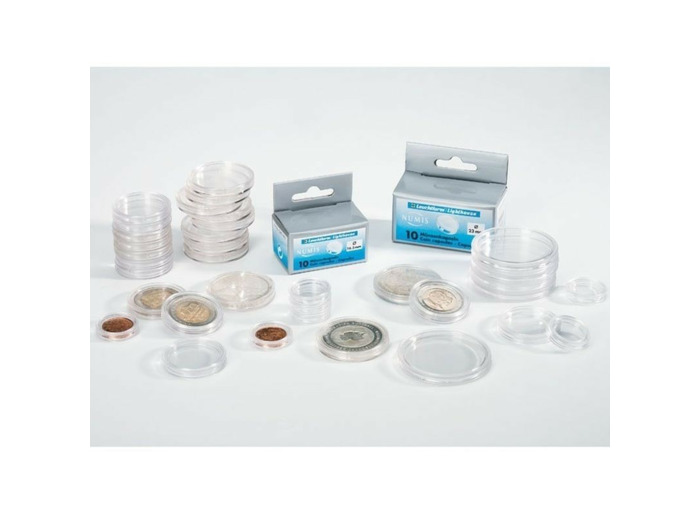 50 Capsules pour monnaie diametre interieur 26 mm (2 euro) 309404