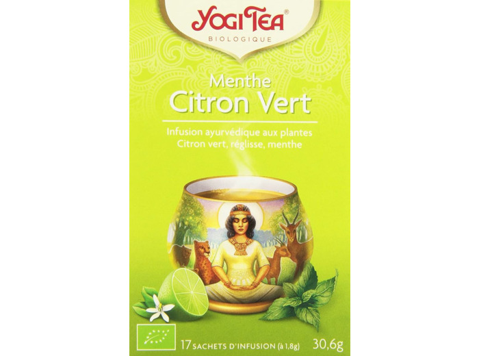 Tisane ayurveda menthe citron 17x1,8g Yogi Tea