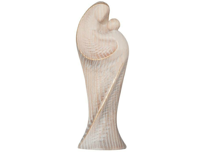 Vierge de la MEDITATION en bois 11cm- BLANCHE