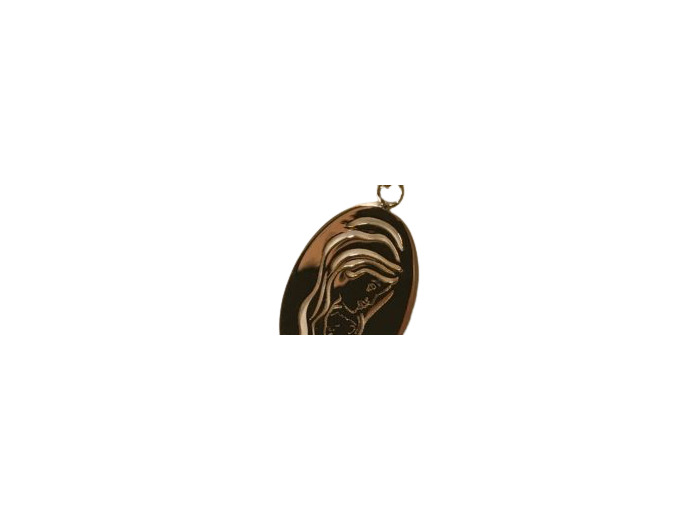 Pendentif en Plaqué Or - VIERGE ET ENFANT 20mm