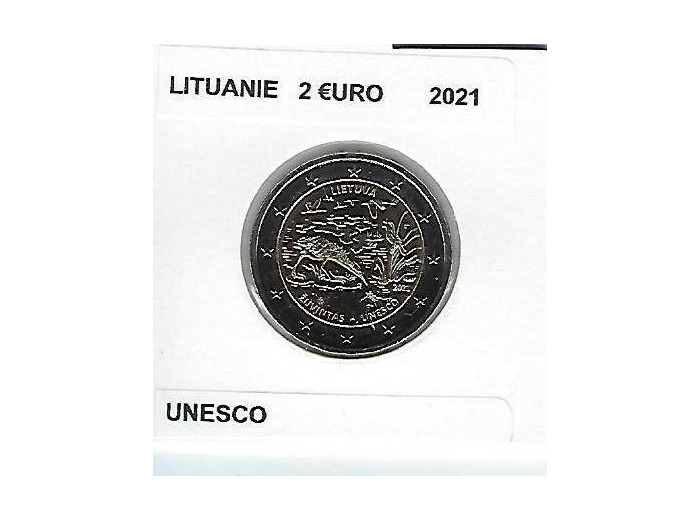 LITUANIE 2021 2 EURO COMMEMORATIVE UNESCO SUP