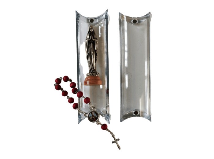 Coffret Statue + Dizainier - NOTRE DAME DE LOURDES