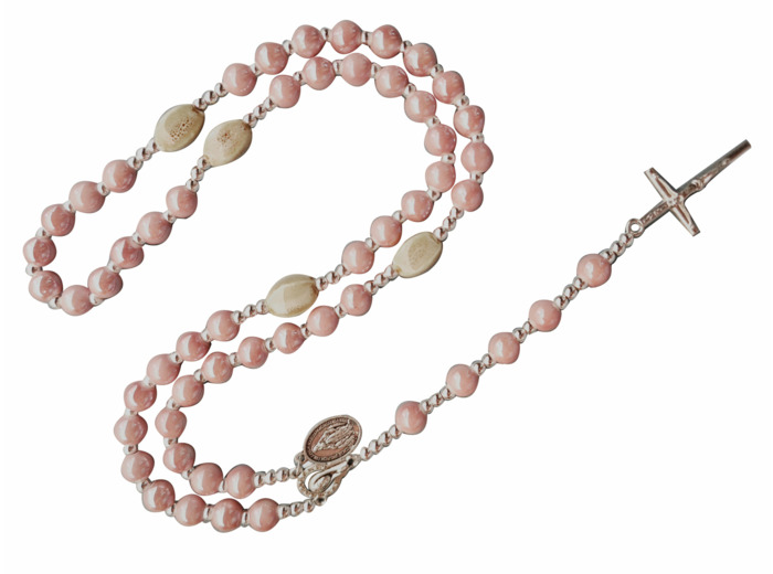 Chapelet Elastique perle Céramique 8mm - MIRACULEUSE - L46cm
