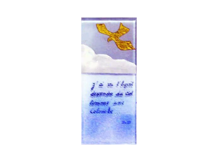 J’ai vu l’Esprit 18X8cm - EMAUX DU LIBAN