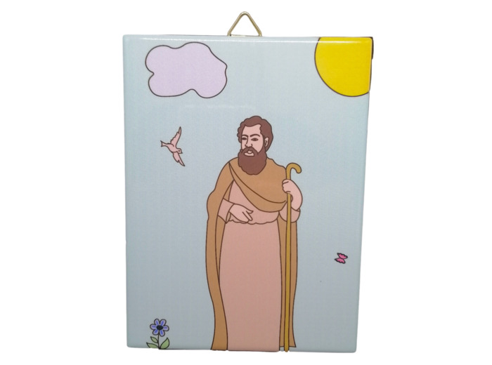 Saint Patron 8 Céramique 12x16cm, à suspendre