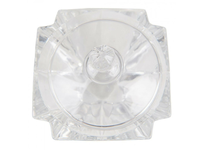 Bonbonnière diamant verre 11x11x11cm