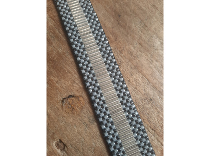 BRACELET DAMIER SILVER BLACK