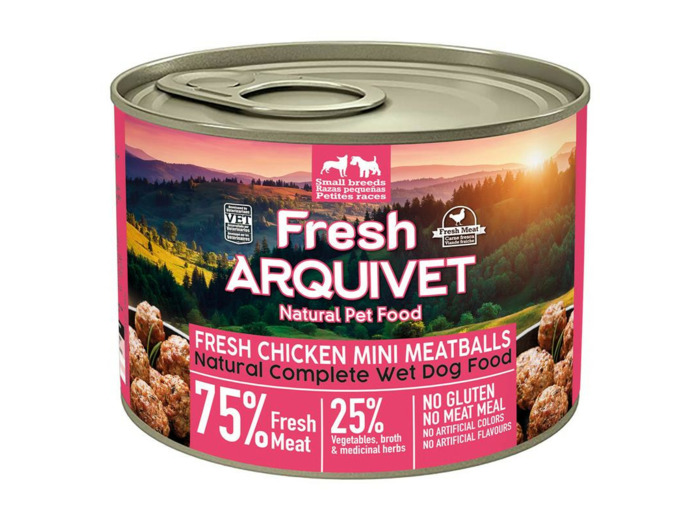 Arquivet, Mini Boulettes de poulet aux carottes et petits pois - 200 g