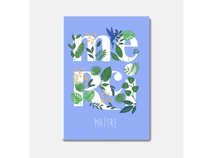 Carte Merci Maitre Plantes - Pascale Editions