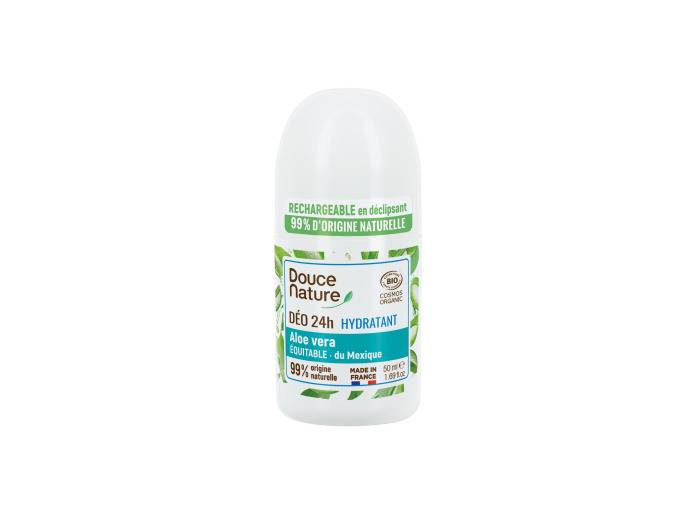 Déodorant à billes rechargeable à l'Aloé véra du Mexique 50ml