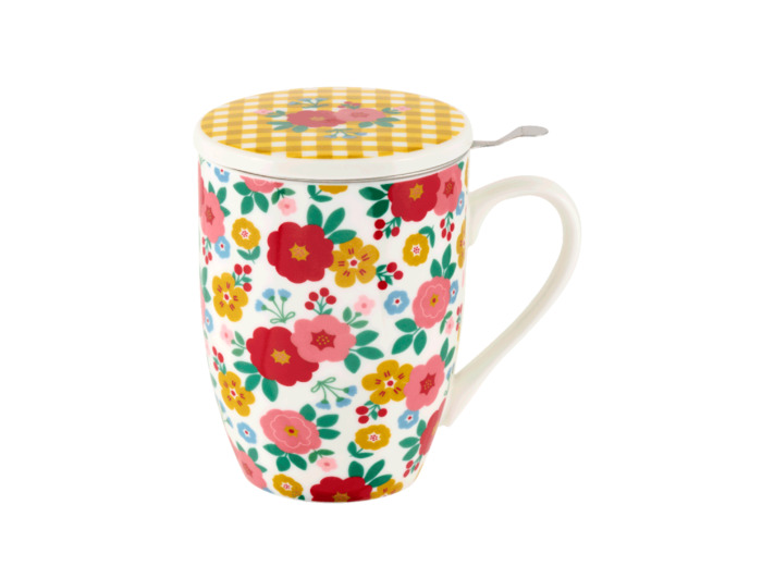 TISANIERE EN PORCELAINE rose
