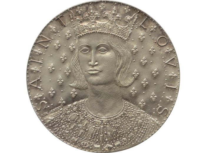 MEDAILLE - 7e CENTENAIRE DE LA MORT DE SAINT LOUIS Ag 950‰