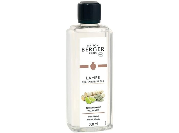 Parfum TERRE SAUVAGE - 500 ml - Recharge de parfum pour Lampe Berger