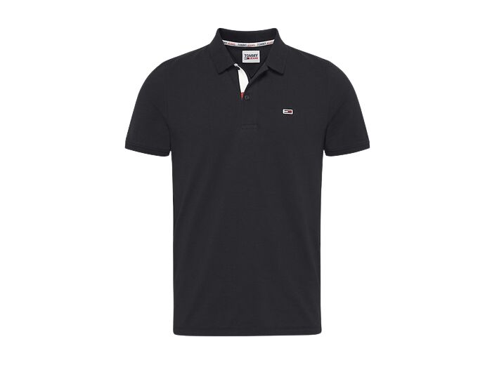 Polo TOMMY JEANS Placket Polo Noir