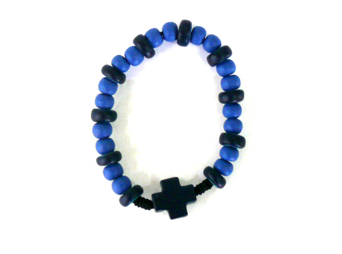 Bracelet bleu foncé D5cm