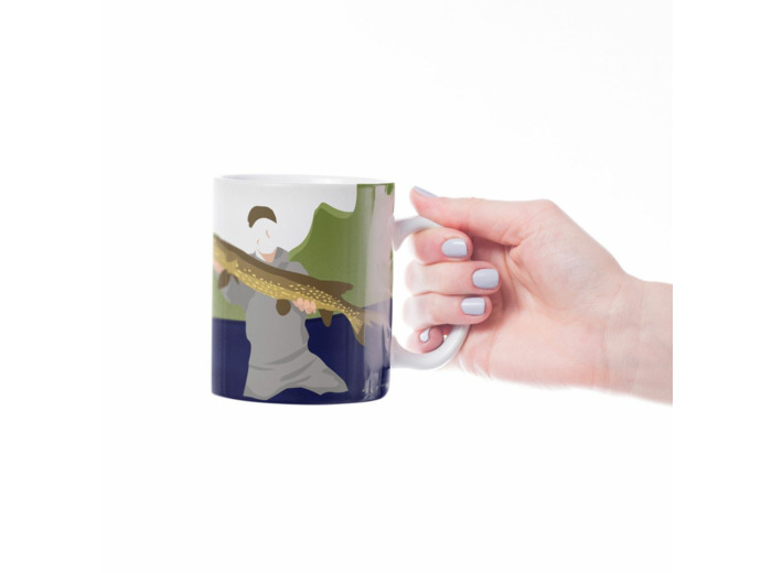 Tasse ou mug de pêche "Antoine le pêcheur" - Personnalisable