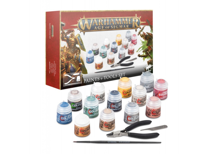 Warhammer Age of Sigmar - Paints + Tools set