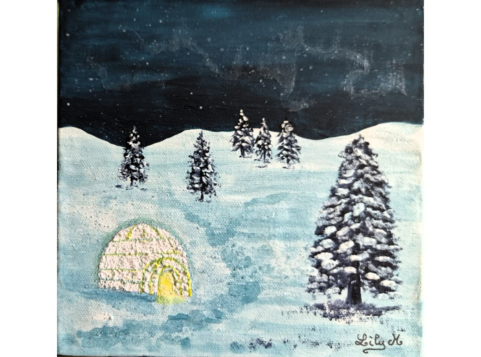 Tableau 3D 20x20 cm Série "Home Sweet Home" #6