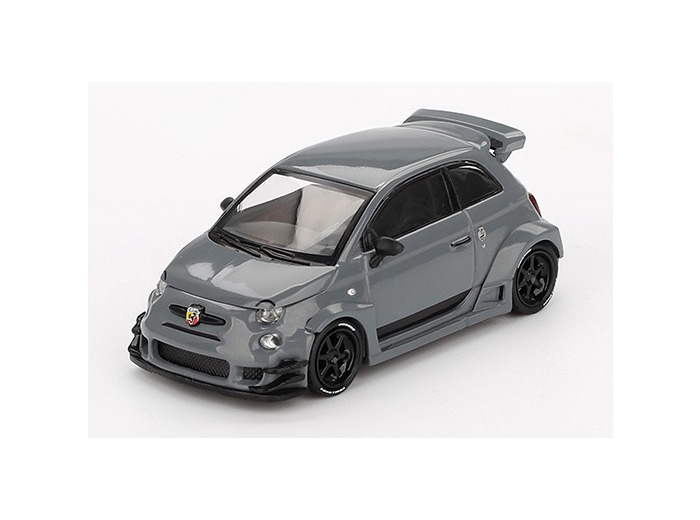 Fiat 595 Abarth LB-WORKS X ABAS Works gris 1/64 - Mini-GT 995