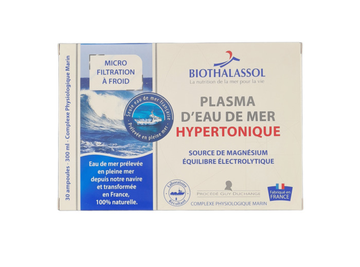 Plasma D'eau De Mer Hypertonique 30 Ampoules