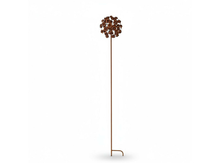 Tuteur bouquet fleuri 15x15x100cm