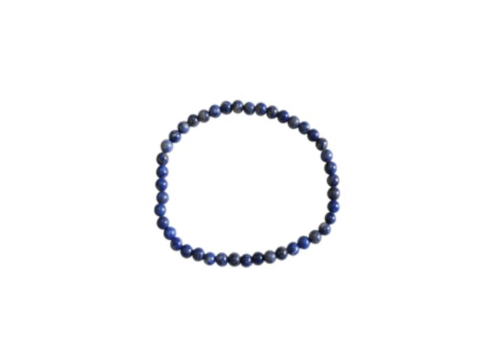Bracelet en lapis lazuli 4 mm