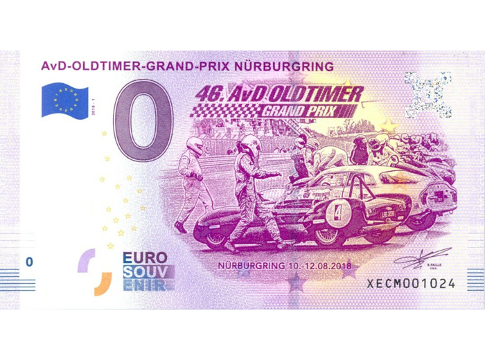 ALLEMAGNE 2018-1 AVD OLDTIMER GRAND PRIX BILLET SOUVENIR 0EURO TOURISTIQUE  NEUF