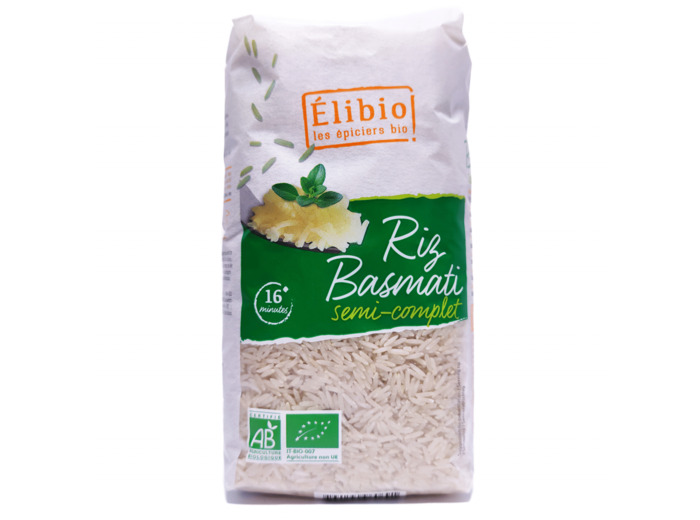 Riz Basmati Semi-Complet Bio 1Kg