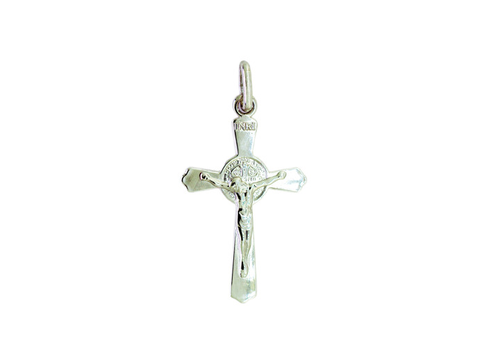 Croix en Argent 925 - 22mm - SAINT BENOIT
