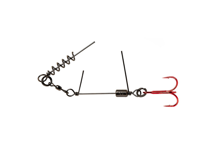 SS corkscrew stinger 3 red + 2pc