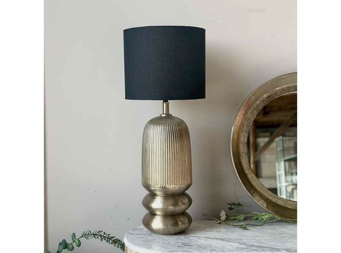 Lampe à poser Aurora doré noir 30x30x73cm