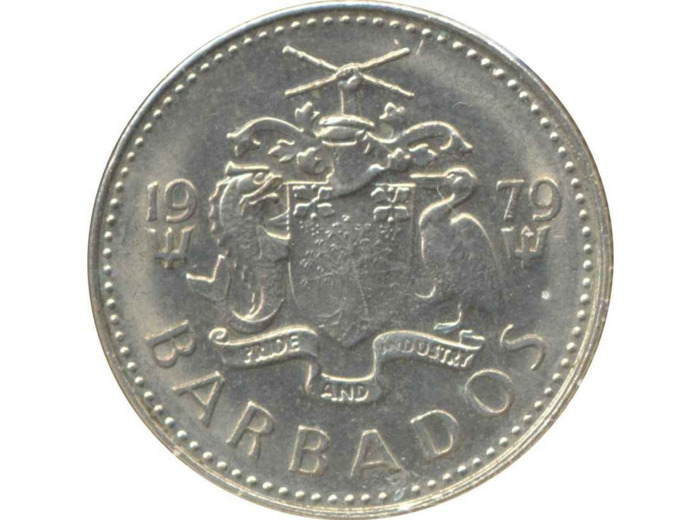 BARBADES 10 CENTS 1979 TTB+