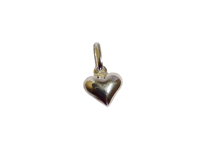 Pendentif en Argent 925 - COEUR Bombé