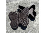 Cache clés papillon fonte marron 15x12x4cm