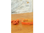 Manchette Cuir Orange