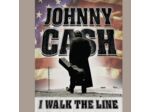 Plaque métal - Jonny Cash - I Walk The LIne - 31,5x40.