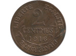 FRANCE 2 CENTIMES DUPUIS 1916 TTB+