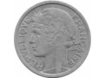 FRANCE 2 FRANCS MORLON ALUMINIUM 1945 B TTB