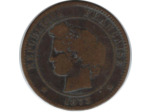 FRANCE 10 CENTIMES CERES 1873 K TB-