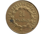 JETON FOURRE LAITON 20 FRANCS GENIE TTB+