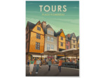 Affiche Tours : Place Plumereau 2