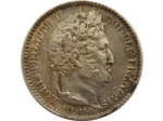 FRANCE 25 CENTIMES LOUIS PHILIPPE I 1845 B (Rouen) TTB
